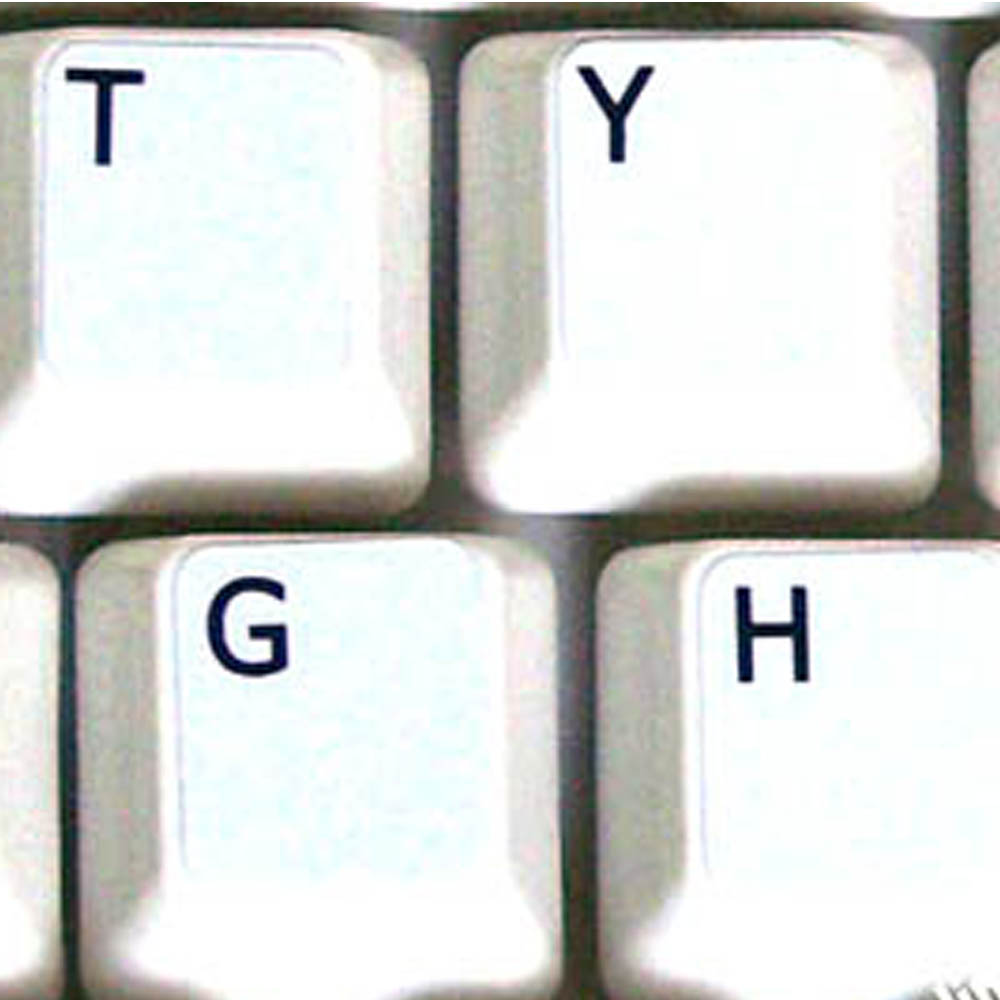 Danish key labels for keyboard white non transparent for windows PC