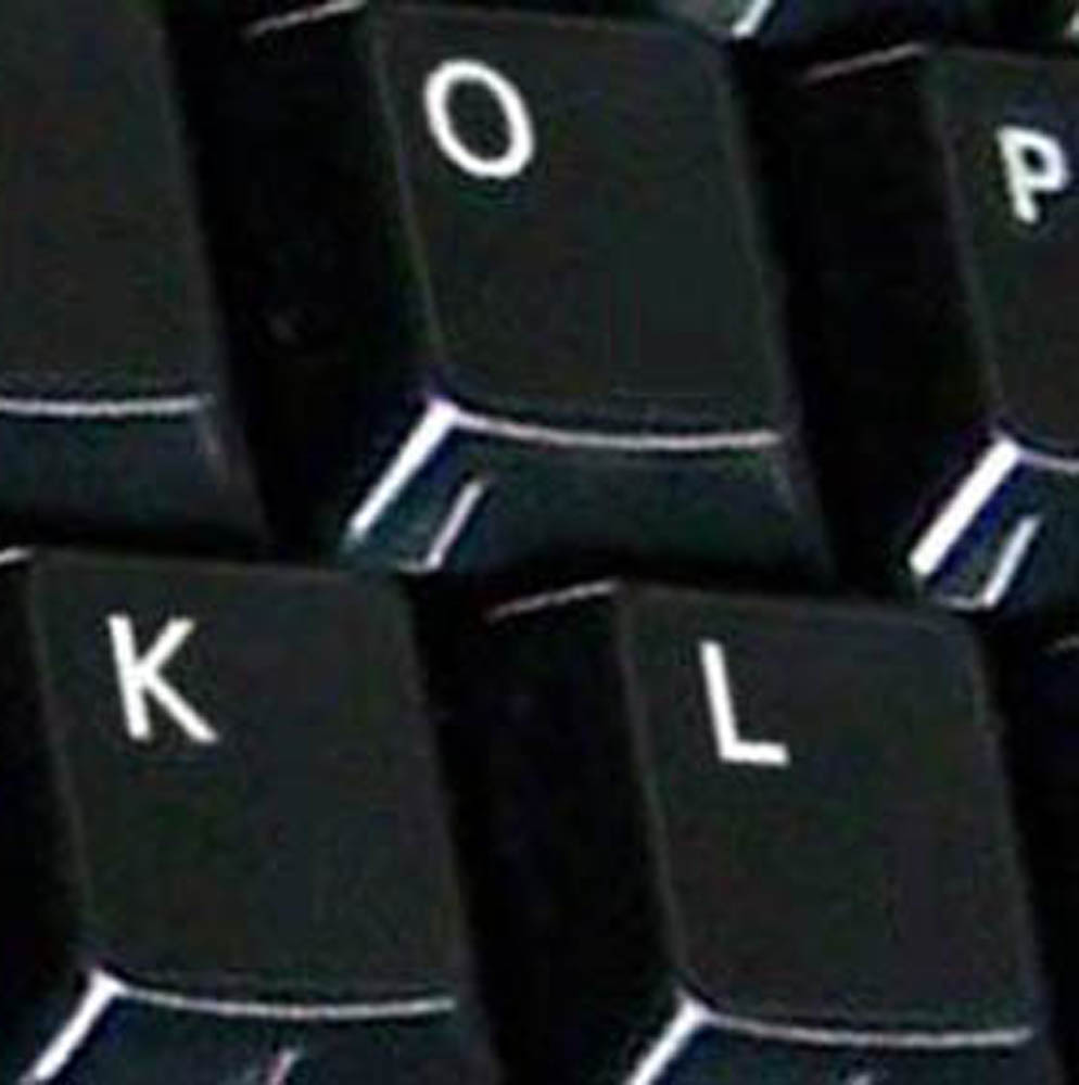 for Any Laptop or Keyboard Danish Transparent Keyboard Stickers with Black Letters