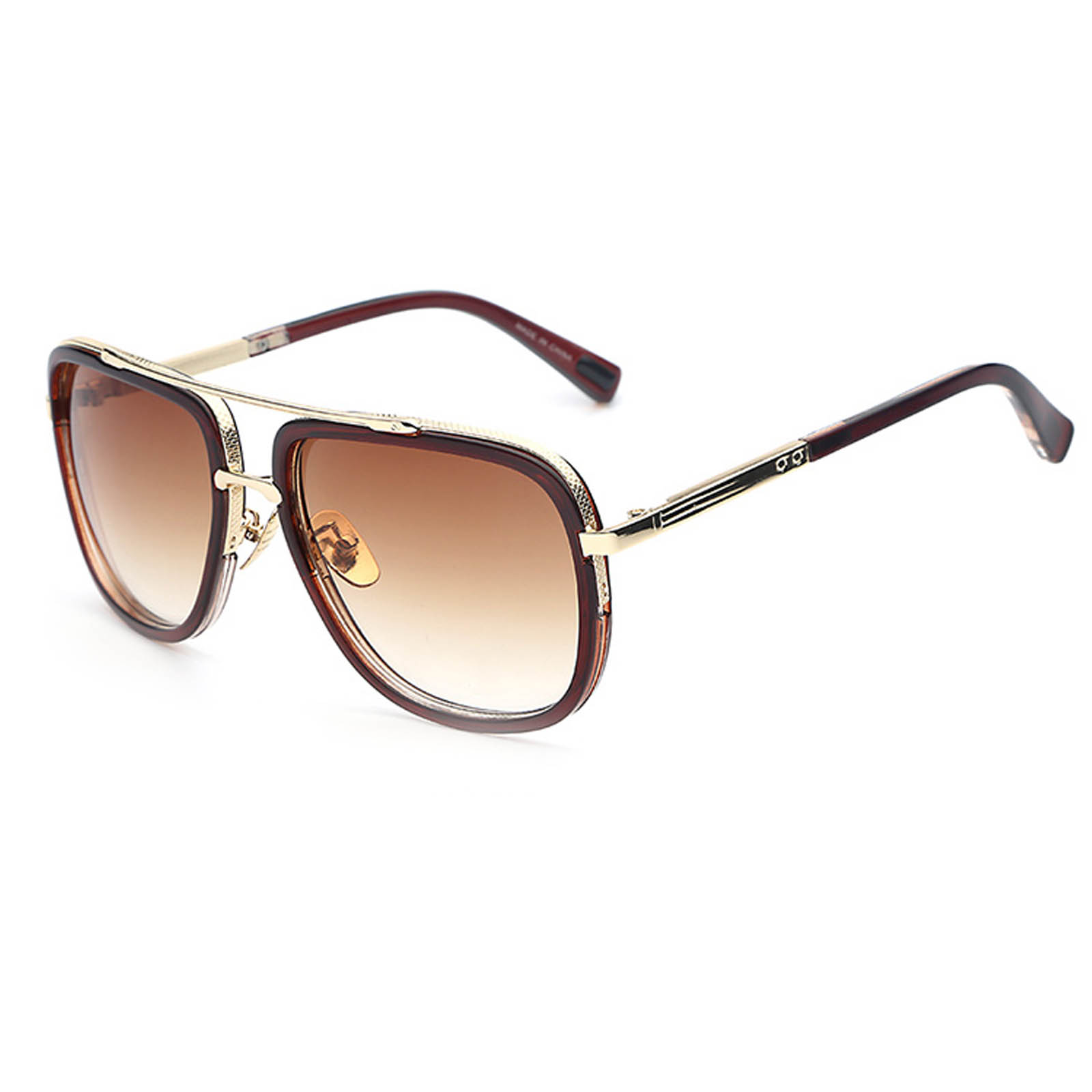 OWL ® 011 C3 Eyewear Sunglasses Women’s Men’s Metal Brown Frame Brown ...